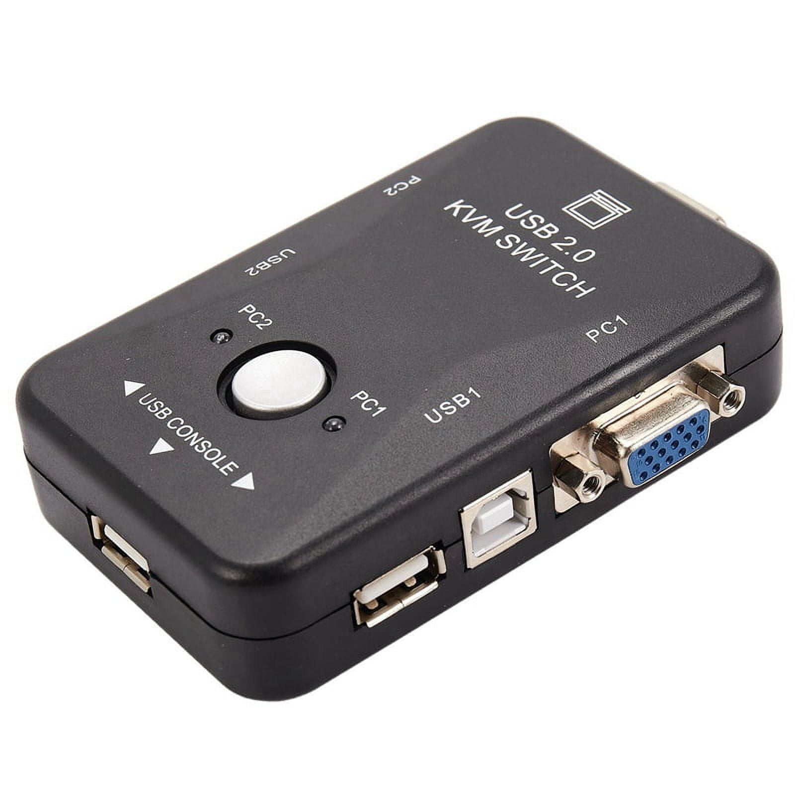 5X USB Kvm Switch Switcher 2 Port Vga Svga Switch Box USB 2.0 Mouse Keyboard 1920X1440 Switch Box