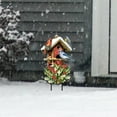 thumbnail image 2 of Briarwood Lane Winter Birdhouse Gathering Metal Art, 2 of 3