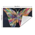 thumbnail image 3 of ZNDUO Placemats, 1 PCS Heat Resistant Stain Resistant Woven PVC Insulation Placemats, Durable Washable Elegant Table Mats for Dining-Galaxy Butterfly Flying, 18"x12", 3 of 6
