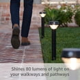 thumbnail image 2 of Solar Pathlight Ring con sensor de movimiento para exteriores, negro, 2 of 6