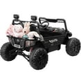 thumbnail image 5 of Funcid 24 Volt Ride on Toys UTV, 2 Seater XL Kids Ride on Electric Car with Remote Control, Metal Frame, Power Car Wheels with Key Start, Spring Suspension, 3 Speeds, Bluetooth Music, Black, 5 of 7