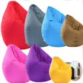 thumbnail image 2 of Funda para puf para adultos y niños, lavable, impermeable, suave, para sofá cama, para uso interior y exterior, extraíble., 2 of 4