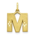 thumbnail image 1 of Diamond2Deal 10K Pendentif Charme Initiale Lettre m en Or Jaune pour Femmes, 1 of 5