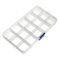 thumbnail image 1 of Caja de Almacenamiento de Componentes PP Ajustable 15 Rejillas 170x100x22mm 2 Pcs, 1 of 4