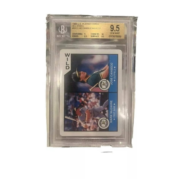 1990 U.S. Playing Card Co. #WCO McGwire Canseco BGS 9.5