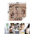 thumbnail image 4 of Sweet Home Cloth Napkins Set of 6 Reusable Dinner Napkins, Western Stars Bird Houses Brown Wooden Grain Cocktail Napkin Washable Table Napkins for Wedding/Holiday Party/Baby Shower 20"x20", 4 of 7