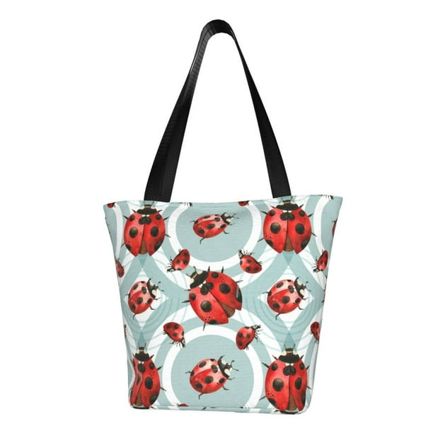 Fotbe Insects Bolsa de Playa con Estampado, Bolsa de Hombro, Bolsa de Mano Espaciosa, Bolsa de Viaje Ligera, Bolsa de Compras Versátil