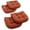Spice Orange, variant on Blazing Needles 19-inch U-Shaped Twill Tufted Dining Chair Cushions (Set of 4)