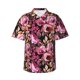 thumbnail image 1 of Balery Rose Flowers Camisas hawaianas de manga corta para hombre, camisas playeras de corte holgado, camisas de vacaciones con botones,X-Large, 1 of 7