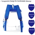 thumbnail image 3 of Mochila Plástica Fomaris Transp. Resistente para Escuela Fest Trabajo Uni Estadio Azul, 3 of 3