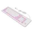 thumbnail image 3 of Waterproof Foldable Silicone Keyboard, USB Wired 103 Keys Rollup Keyboard with Plug and Play, for PC Laptop, 3 of 7