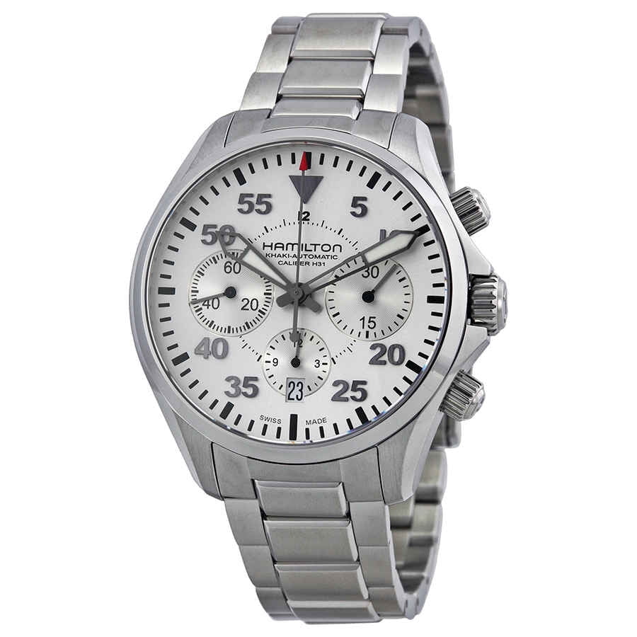 Hamilton Khaki Pilot Automatic Chronograph Mens Watch H64666155