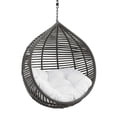 thumbnail image 3 of Modway Garner Teardrop Outdoor Patio Swing Chair Without Stand in Gray White, 3 of 5