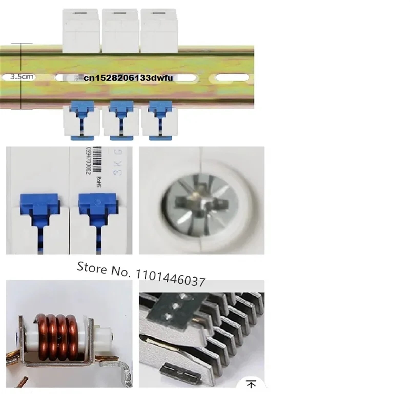 MCB Electric Vehicle Bicycle Solar Energy Power CB 63A 125A DC 110V 220V AC 230V 400V Miniature DIN Rail Circuit Breaker