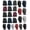 24 Pack Dark Assorted Colors, variant on Yacht & Smith Adult Unisex Cold Weather Hat & Glove Set, Black, 24-Piece