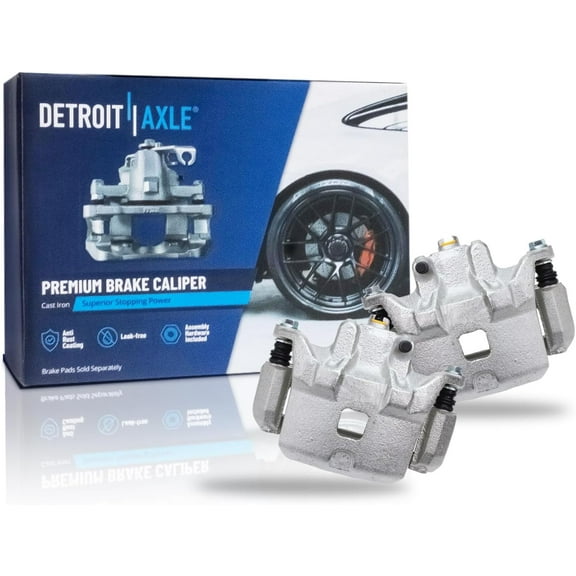 Detroit Axle - Front Disc Brake Calipers w/Brackets Replacement for Infiniti I35 Nissan Altima Maxima - 2pc Set