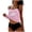 Pink, variant on fheaev Tankini Swimsuits Set for Women Two Pc Bathing Suit Beach Swim Suit Blouson Swim Tank Top And High Waisted Bottom Split Swimsuit Ladies Swimwear