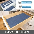 thumbnail image 5 of Drymate Premium Luxury Shelf & Drawer Liner, Thick Cushioned Fabric, Non-Adhesive, Absorbent, Waterproof, Slip-Resistant, Liners for Kitchen Cabinets, Cupboards (USA Made)(12”x59”)(2-Pack)(Blue), 5 of 7