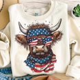 thumbnail image 2 of America Highland Cow, America Western, 4th Of july, boy 4th of july, toddler usa 4th of july, 2 of 3