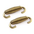 thumbnail image 1 of Moto Exhaust Pipe Muffler Tip Silencer Stainless Steel Spring 2PCS Bronze, 1 of 6