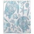 thumbnail image 2 of Coral Turtle Shower Curtain Waterproof Washable Bathroom Shower Curtain Polyester Cloth Fabric Bathroom Decor Set with 12 Hooks, 60x72 inches, 2 of 6