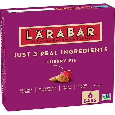 Larabar Cherry Pie  Gluten Free Vegan Fruit & Nut Bars  1.7 oz bars  6 Ct