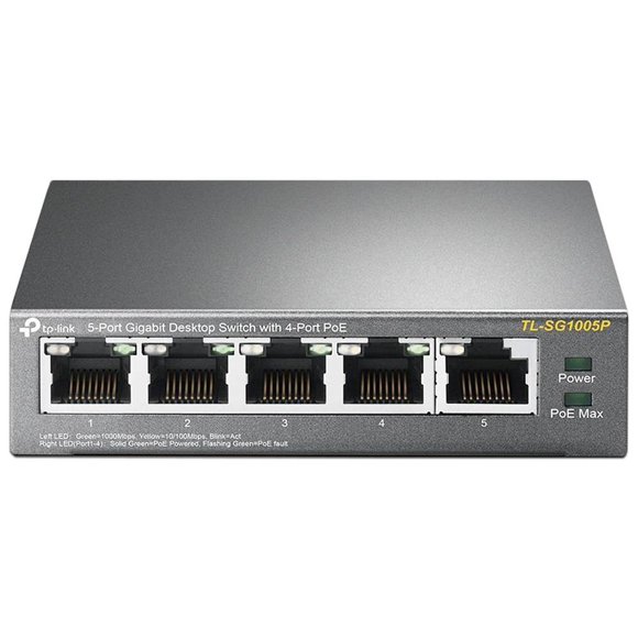 Switch TP-Link TL-SG1005P 5 Puertos 10/100/1000Mbps RJ-45 TP-Link