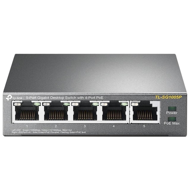 Switch TP-Link TL-SG1005P 5 Puertos 10/100/1000Mbps RJ-45 TP-Link
