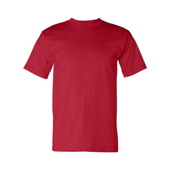 Bayside Apparel para hombre 6.1 oz. Camiseta Básica(BA5100)-ROJA-L Ropa junto a la bahía 5100