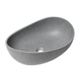 thumbnail image 3 of ALFI brand ABCO23O 23" Solid Concrete Wavy Oval Above Mount Vessel Sink, 3 of 5
