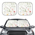 thumbnail image 2 of Cauagu Wildflower Watercolor 2 Cauagu {designName} Print Foldable Car Windshield Sun Shade | Front Windshield Shade for Sun | Fits Small Sedans, Mini SUVs, Hatchbacks-Large, 2 of 6