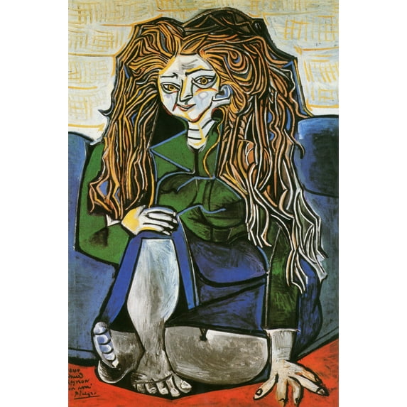 "Portrait Of Madame H.P., Picasso - CANVAS OR PRINT WALL ART"