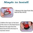 thumbnail image 4 of GHSDFBB Blind Spot Mirror，Rhombus Shaped HD Glass Frameless Convex Rear View Mirror with Wide Angle Adjustable Stick for Cars SUV and Trucks, Pack of 2, 4 of 5