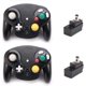 thumbnail image 1 of Ave Classic 2.4G Controlador inalámbrico Gamepad con adaptador receptor, compatible con Wii Gamecube NGC GC (negro y negro) WD.WDQZL Hogar, 1 of 5