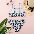 thumbnail image 4 of Girls Swimsuit 2pcs Set Bathing Suits Summer Kids Swimwear 8-14 Years White qILAKOG Size 9-10 Years, 4 of 7
