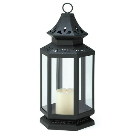 Lantern Candle Holder Black Large Stagecoach Metal Candle