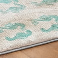 thumbnail image 5 of Addison Rugs Dream Shag Premium Machine Washable Transitional Seahorses Aqua Rectangle Rug, 5' x 7'6", 5 of 8