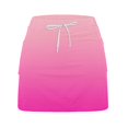 thumbnail image 7 of Stephy Women's Fashionable Casual Sports Casual Skirt with Pocket Drawstring Solid Color Mid Waist Skirt Pants, Pink, S, 7 of 7