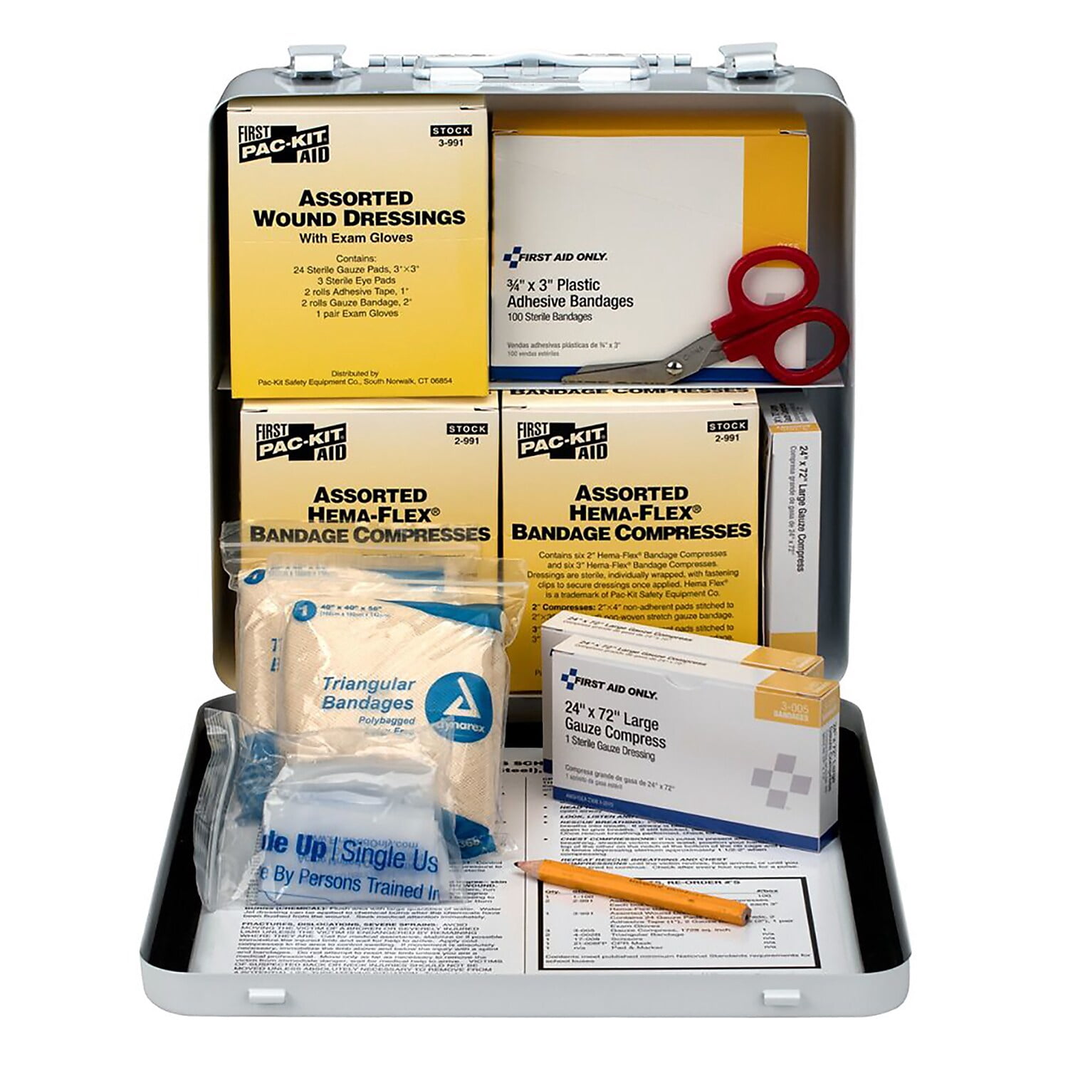 50 Person Unitized Metal Bus First Aid Kit