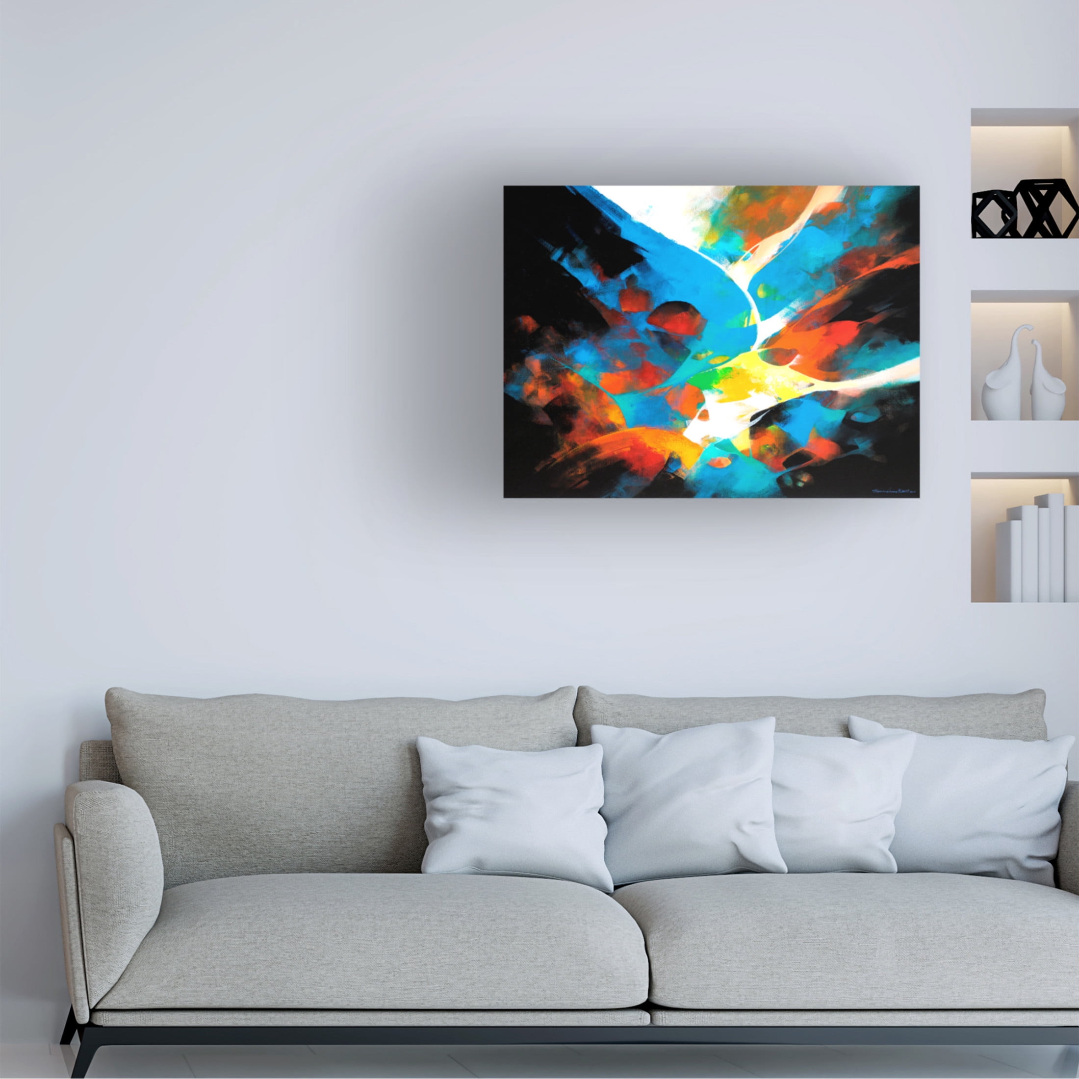 Canvas Wall Art - Thomas Leung 'Creation' Wall Art for Living Room, Bedroom, or Office Décor by Trademark Fine Art - 19 x 14 Inches