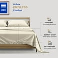 thumbnail image 3 of THREAD SPREAD Full Size Cotton Sheets - 400 Thread Count 100% Egyptian Cotton Full Size Sheets (4 PC, Ivory), Soft, Cooling Sateen Hotel Sheet Set, 3 of 9