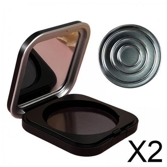 Estuche de paletas vacías,Contenedor de polvos sueltos vacío de doble capa,Paleta de sombras de ojos vacía Herramienta cosmética para maquillaje,Estuche de almacenamiento de muestras de