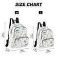 thumbnail image 2 of FORMRS Mini Backpack Purse for Women Travel Daypack Casual Shoulder Bag, Green Dinosaur Pattern, 2 of 7