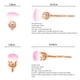 thumbnail image 4 of Juego De Brochas De Maquillaje, Brochas De Maquillaje De Flor De Rosa, Brochas Cosméticas De Crema De Contorno De Mezcla De Base Profesional Advancent CE006170-00, 4 of 6