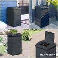 thumbnail image 4 of Suncast Trash Hideaway Refuse Container, Outdoor Resin Bin, Cyberspace, 4 of 8