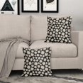 thumbnail image 7 of GZHJMY Black White Daisy Pillow Covers - Floral Daisies Throw Pillow Cases Linen 20x20 Inch Wildflowers Blossom Pillowcases Set of 2 Spring Summer Plants Cushion Covers for Home Couch Bedroom Outdoor, 7 of 7