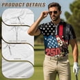 thumbnail image 5 of Jeiento 250 Years Eagle Matching Golf Shirts for Couples Women Golf Tank Tops Collared Racerback Tennis Shirt USA Flag Athletic Activewear for Men, Men's XL, 5 of 6