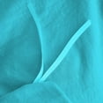 thumbnail image 5 of DNG Creations 5 Piece Double Ruffle Duvet Cover With Zipper Closure ( Solid Turquoise Blue ) All-Season 100% Egyptian Cotton, 800 Thread Count ( Oversized Queen - Size ), 5 of 6