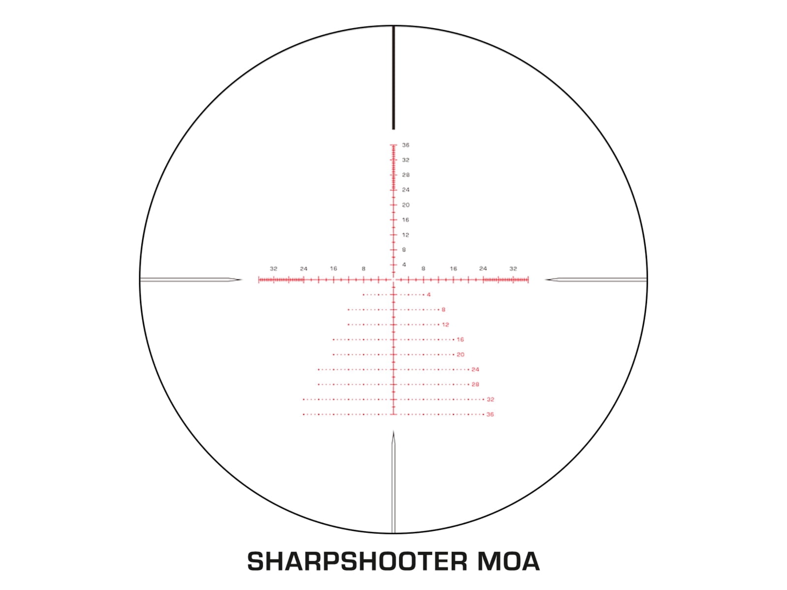 Swampfox Warhawk 5-25x56mm Rifle Scope, 34mm Tube, First Focal Plane, Sharpshooter MOA, Black