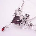 thumbnail image 4 of Collar de diamantes de imitación de Halloween, colgante de corazones rojos artificiales, collar gótico Punk, 4 of 5